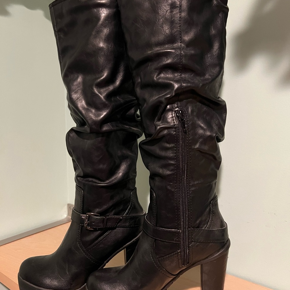 Guess Black Heeled Boots